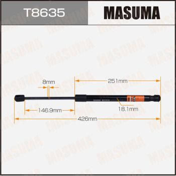 Амортизатор багажника Masuma T8635