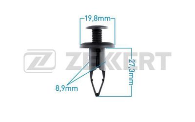 Клипса крепежная Zekkert BE1140