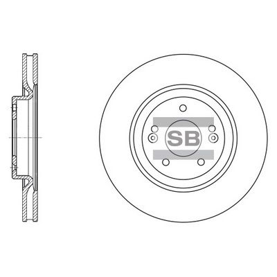 Диск тормозной передний SANGSIN SD1070