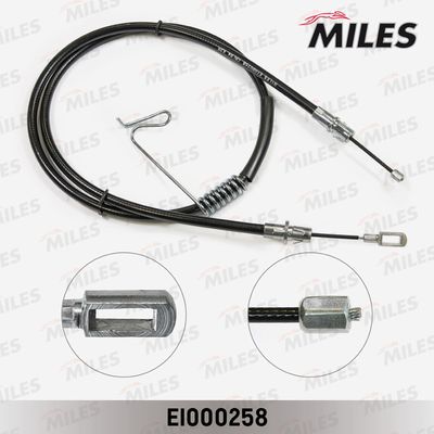 Трос стояночного тормоза левый Miles EI000258