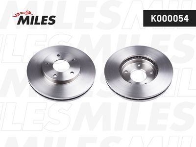 Диск тормозной передний вентилируемый Miles K000054