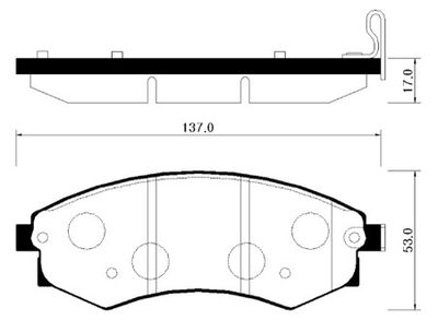 Колодки тормозные дисковые HSB HP0007