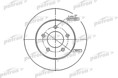 Диск тормозной передний PATRON PBD5373