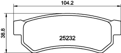 Колодки тормозные дисковые задние Nisshinbo NP6040