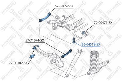 Тяга стабилизатора заднего STELLOX 5604518SX