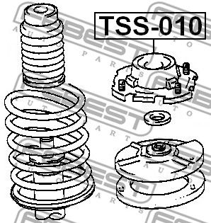 Опора амортизатора переднего FEBEST TSS010