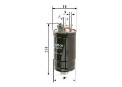 Фильтр топливный BOSCH 0450906374