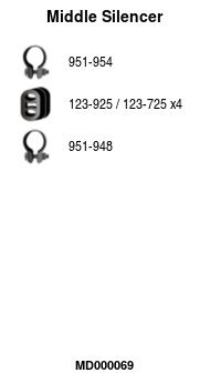 Глушитель средняя часть POLMOSTROW 17623