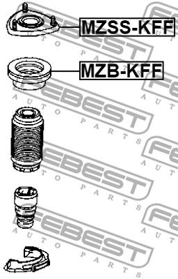 Опора амортизатора переднего FEBEST MZSSKFF