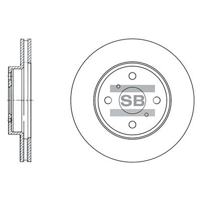 Диск тормозной SANGSIN SD4003