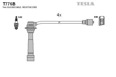 Провода зажигания TESLA T776B