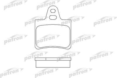 Колодки тормозные дисковые задние PATRON PBP615