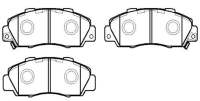 Колодки тормозные дисковые HSB HP5009