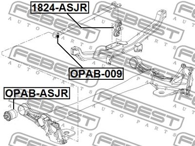 Рычаг задней подвески FEBEST 1824ASJR