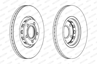 Диск тормозной FERODO DDF1707