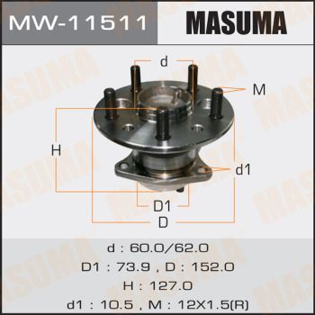 Ступичный узел Masuma MW11511