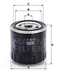 Фильтр масляный MANN-FILTER W8013