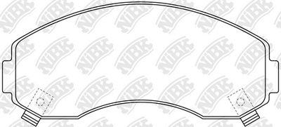 Колодки тормозные дисковые NIBK PN0433