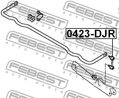 Тяга стабилизатора заднего FEBEST 0423DJR