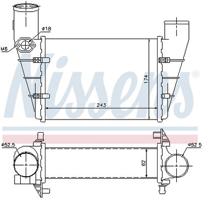 Интеркулер NISSENS 96896