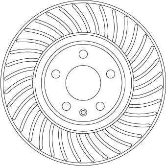 Диск тормозной передний TRW DF6950S