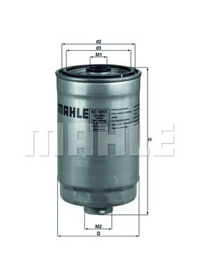 Фильтр топливный MAHLE KC1011