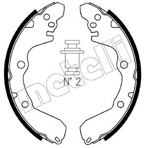 Колодки тормозные барабанные METELLI 530256