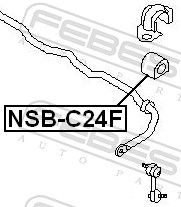 Втулка стабилизатора NISSAN 546134N010