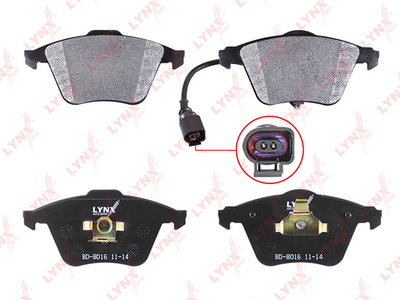 Колодки тормозные передние LYNXauto BD8016