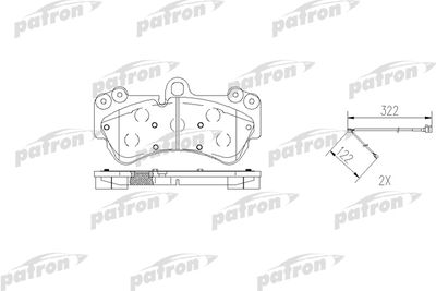 Колодки тормозные дисковые передние PATRON PBP1625