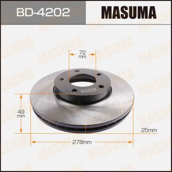Диск тормозной Masuma BD4202
