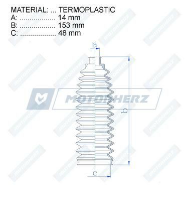 Пыльник рулевой рейки MotorHerz RDZ0477MG