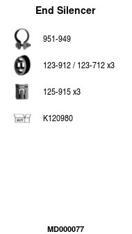 Глушитель задняя часть POLMOSTROW 1778