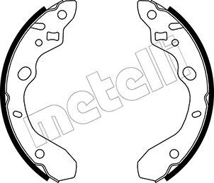 Колодки тормозные барабанные METELLI 530214