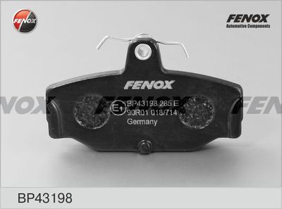 Колодки тормозные дисковые FENOX BP43198