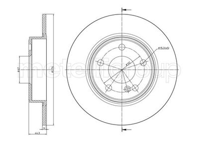 Диск тормозной METELLI 231437C