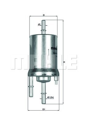 Фильтр топливный MAHLE KL1561