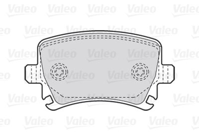 Колодки тормозные дисковые VALEO 301752