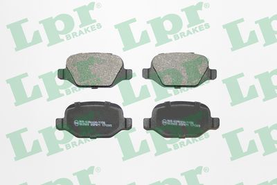 Колодки тормозные задние LPR 05P871