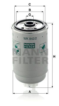 Фильтр топливный MANN-FILTER WK8422
