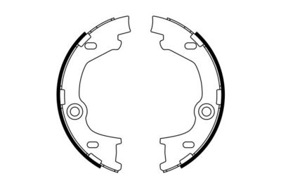 Колодки тормозные задние барабанные BOSCH 0986487777