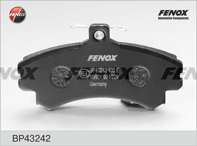 Колодки тормозные передние FENOX BP43242