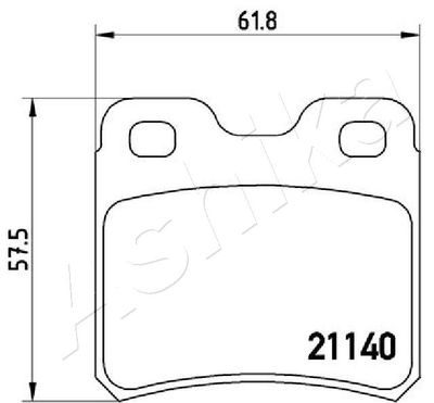 Комплект колодок для дискового тормоза GParts SA4467072