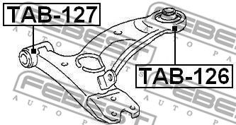 Сайлентблок рычага переднего FEBEST TAB127