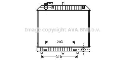 Радиатор системы охлаждения AVA MSA2127