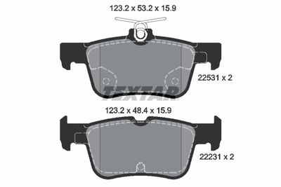 Колодки тормозные дисковые TEXTAR 2253101
