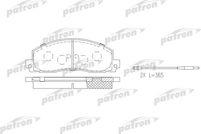 Колодки тормозные дисковые передние PATRON PBP414
