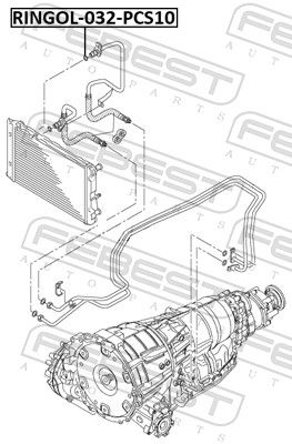 Кольцо уплотнительное Porsche N90666001