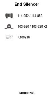 Глушитель задняя часть POLMOSTROW 03128