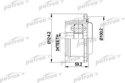 ШРУС внутренний PATRON PCV5006